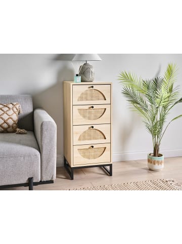 Beliani Kommode BOTWOOD in Braun - (W) 40 x (H) 90 x (L) 40 cm