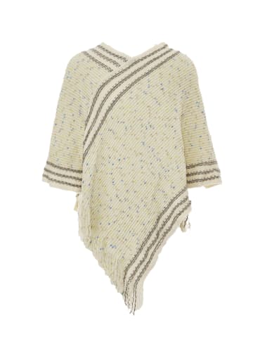 VIRITA Women Poncho in Beige