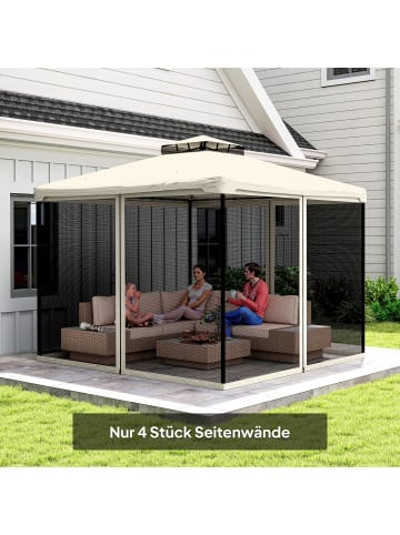 Outsunny Moskitonetz 302L x 207H cm Schwarz