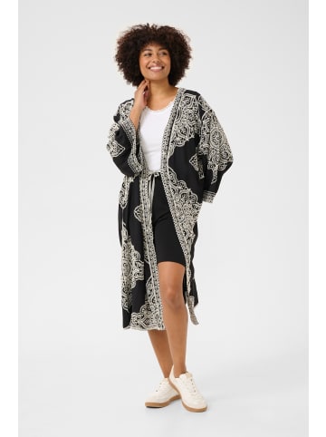 Cream Kimono CRTyla Oversize fit in Black with embroidery