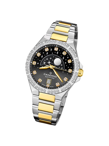 Candino Analog-Armbanduhr Candino Elegance silber, gold mittel (ca. 34mm)