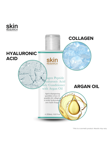 skinChemists Kollagenpeptid & Hyaluronsäure täglicher Conditioner mit Arganöl