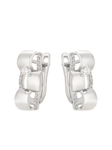 faina Women Huggie Earrings in Silver