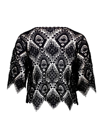 BETTY & CO Lochstrick-Pullover mit Lochmuster in Schwarz