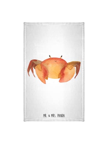 Mr. & Mrs. Panda Handtuch Sternzeichen Krebs ohne Spruch in Weiß