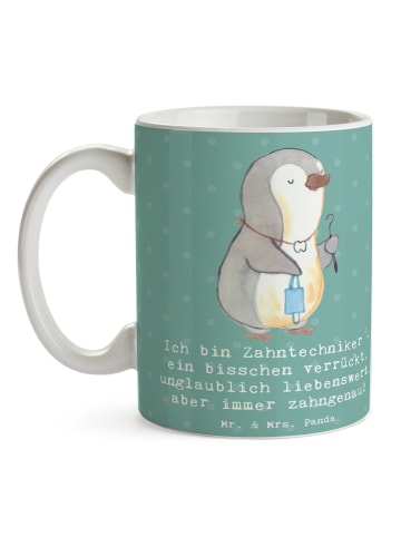 Mr. & Mrs. Panda Kaffeetasse Zahntechniker Spaß mit Spruch in Meeresbrise