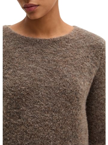 Marc O'Polo Bouclé-Pullover regular in Stone Taupe Melange