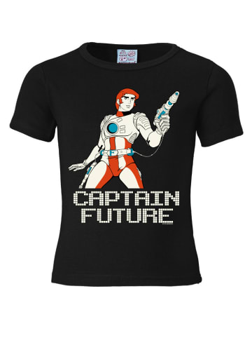 Logoshirt T-Shirt Captain Future in schwarz