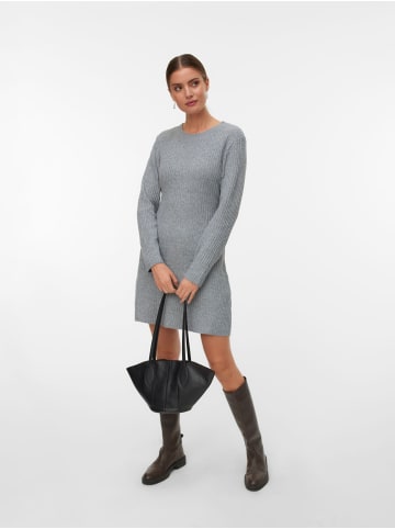 Vero Moda Strickkleid in Medium Grey Melange