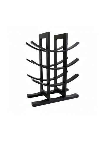 relaxdays Weinregal in Schwarz - (B)30 x (H)41 x (T)14,5 cm