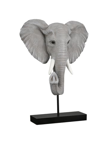 GILDE Skulptur Ringo grau - (H) 42 cm