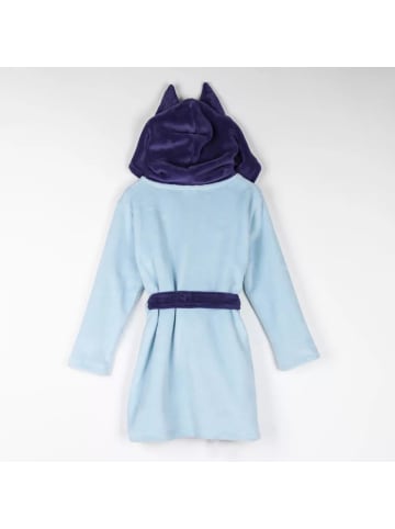 Bluey Blauer Bademantel aus Korallenfleece für Kinder