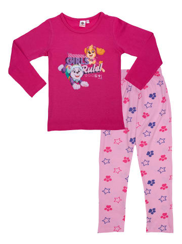 Paw Patrol Paw Patrol Schlafanzug - Girls Rule -   Langarm in rosa/pink