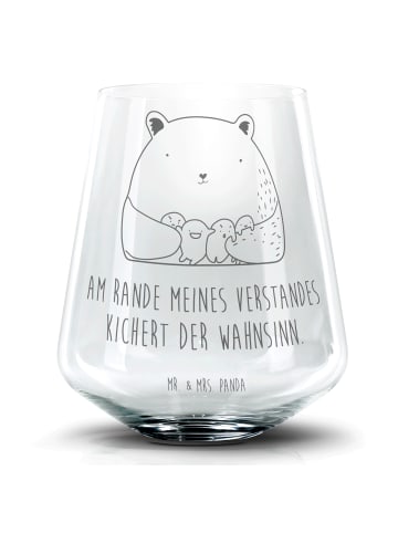 Mr. & Mrs. Panda Tumbler Bär Gefühl mit Spruch in Transparent