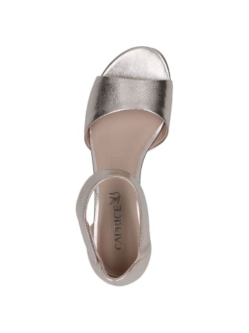 Caprice Sandalette in PLATIN METAL.