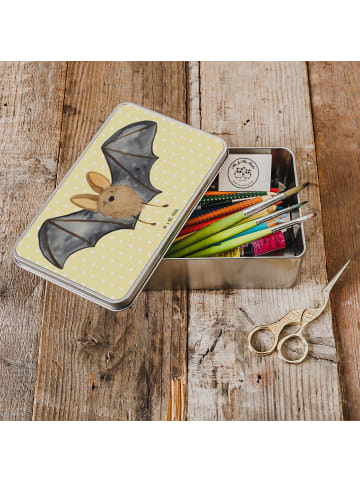 Mr. & Mrs. Panda Dose Fledermaus Flügel ohne Spruch in Gelb Pastell