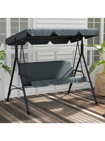 Outsunny Hollywoodschaukel 172L x 110B x 153H cm Grau