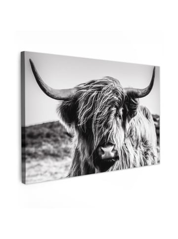 MuchoWow Fotoleinwand Schwarz
