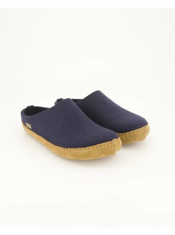 HAFLINGER Offene Hausschuhe in Blau