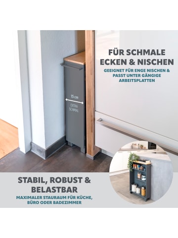 eluno Bad-Rollwagen grau