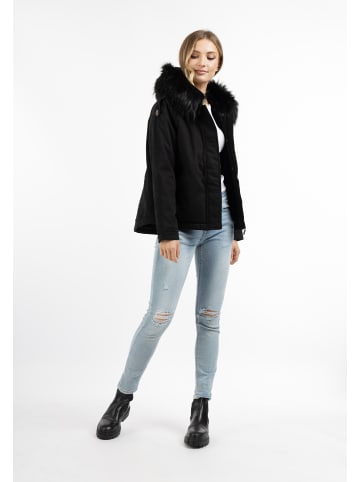 DreiMaster Damen Damen Winterjacke in Schwarz Schwarz