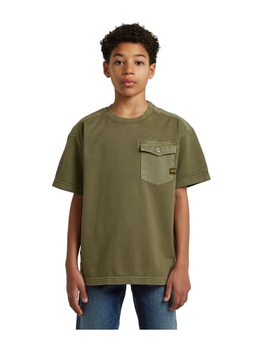 G-Star Raw Boys Army Tee Pocket four leaf clover