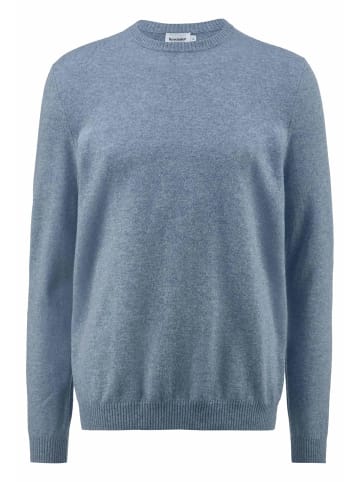Hessnatur Strick Pullover in helles jeansblau