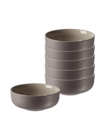 Ritzenhoff & Breker 6er Set Müslischalen Jasper in – ø 14.0 cm in Taupe