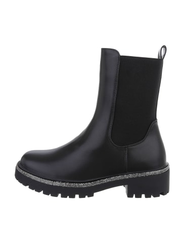 Ital-Design Stiefelette in Schwarz