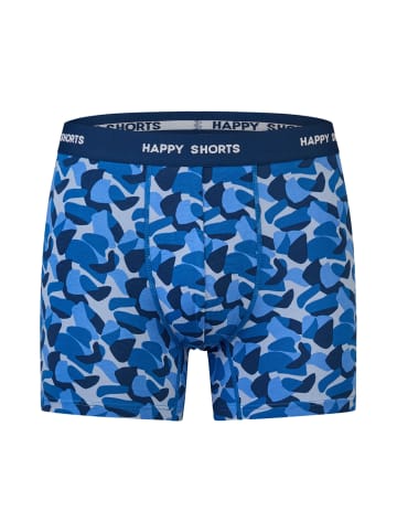 Happy Shorts Boxer Jersey in Blau/Camouflage