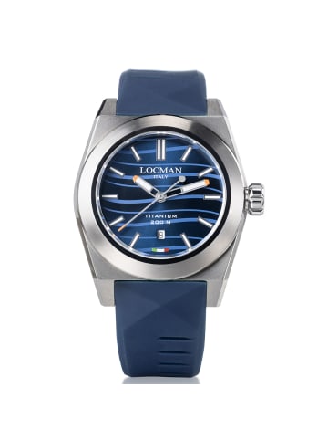 Locman Herrenuhr "Modell Stealth Titanio" in Blau