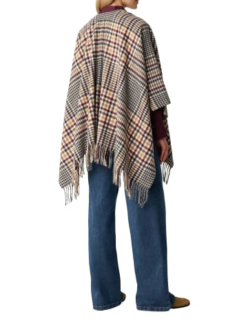 comma Schal in beige schwarz - 0001