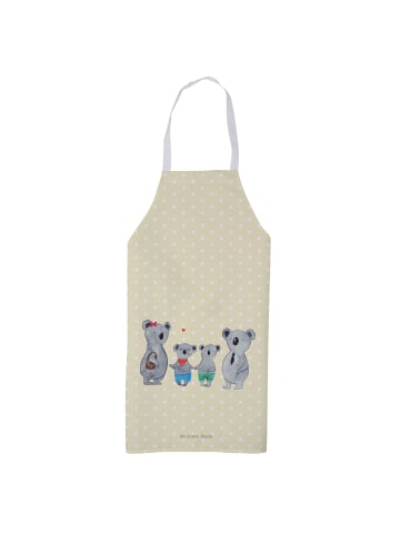 Mr. & Mrs. Panda Schürze Koala Familie zwei ohne Spruch in Gelb Pastell
