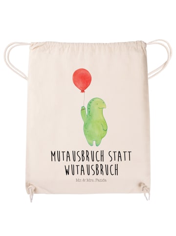 Mr. & Mrs. Panda Tasche Schildkröte Luftballon mit Spruch in Creme