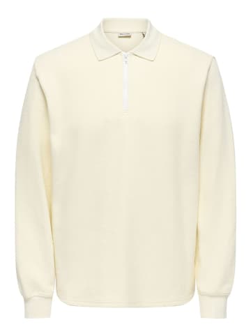 ONLY & SONS Polo in Antique White