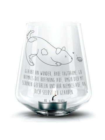 Mr. & Mrs. Panda Laterne Hund Marienkäfer mit Spruch in Transparent
