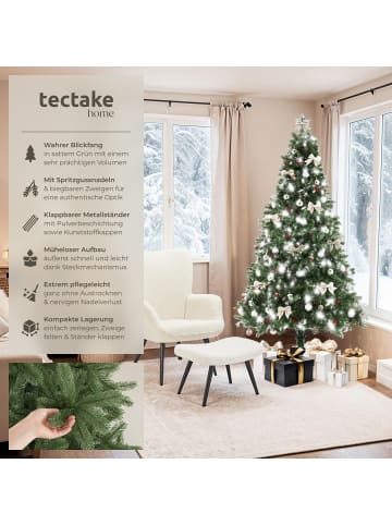 tectake Christbaum Künstlicher Spritzgussnadeln Dekoration 210 230cm