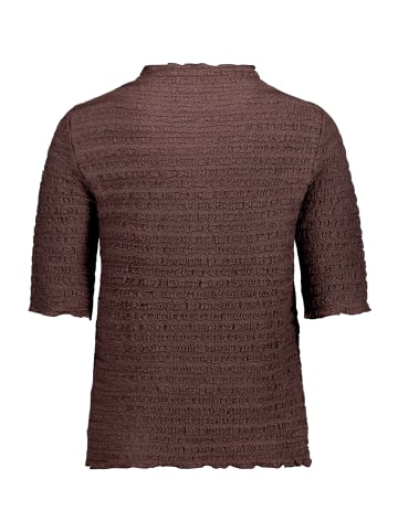 Betty Barclay Strukturshirt mit Stehkragen in Muskat