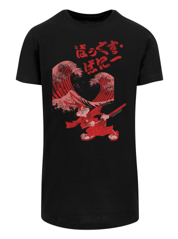 F4NT4STIC Long Cut T-Shirt Looney Tunes Bugs Bunny Shogun' in schwarz