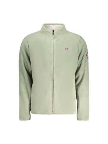 Grün Polyester Herren Sweatjacke