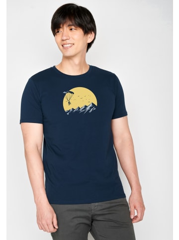 GreenBomb T-Shirt Nature Sky Bike in Marineblau