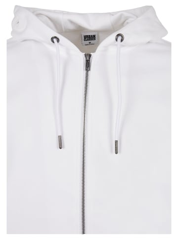 Urban Classics Zip-Kapuzenpullover in white