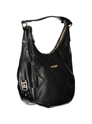 Laura Biagiotti Schwarz PVC Damen Handtasche