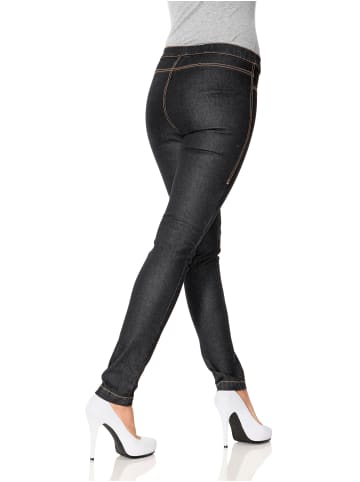 Heine Jeansleggings in black denim