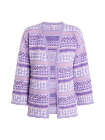 IZIA Damen Cardigan in Flieder Mehrfarbig
