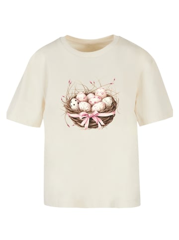 F4NT4STIC Everyday Tee Osterei Nest Korb Dekor in Whitesand