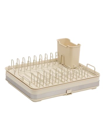 5five Simply Smart Ausziehbarer Geschirrabtropfer in Beige, (B) 36,6 x (H) 17,5 x (L) 51 cm