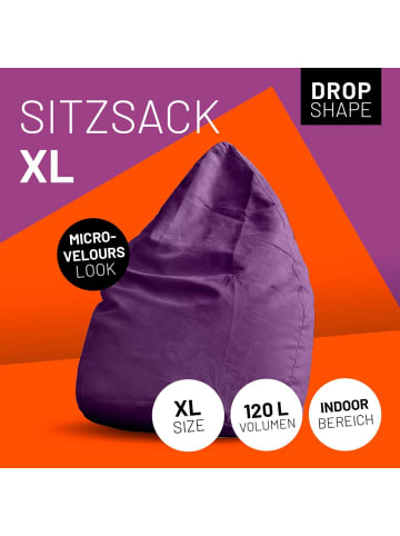 Lumaland Sitzsack In-& Outdoor 120l lila  lila