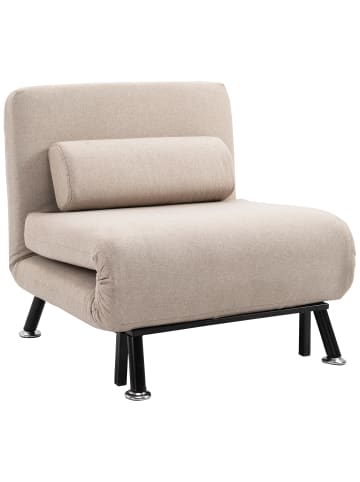 HOMCOM Schlafsessel-75L x 70B x 75H cm-Beige