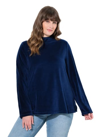 Ulla Popken Sweatshirt in navy blau